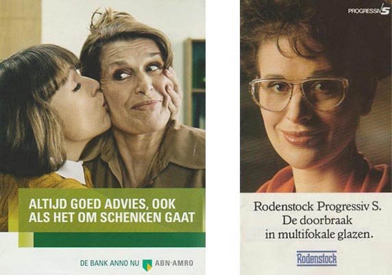 Commercials, televisie O.a. Klene drop, Roosvice, Vaillant, Rodenstock, Abn-Amro, Rodenstock.